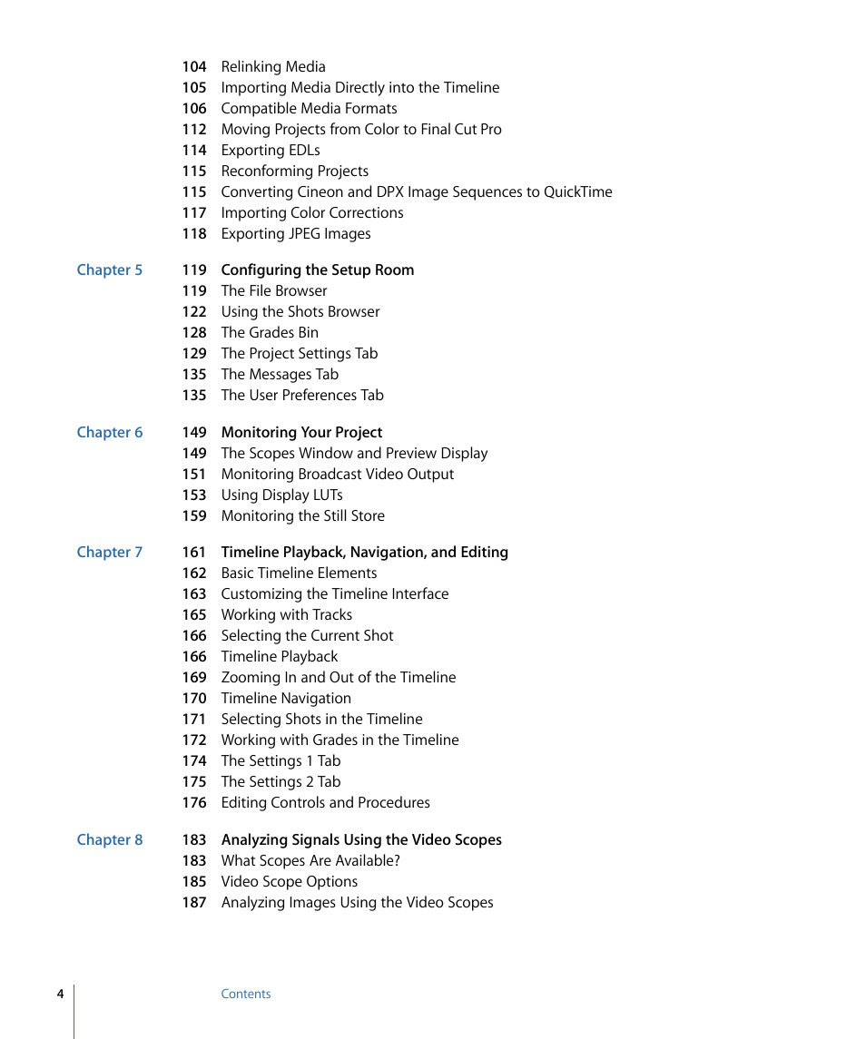 Apple Color 1.5 User Manual | Page 4 / 434