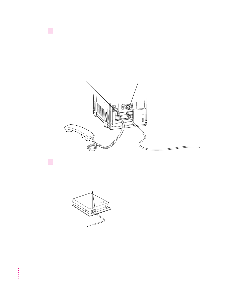 Plugging in the handset and isdn cable | Apple QuickTime Conferencing ISDN Kit User Manual | Page 8 / 19