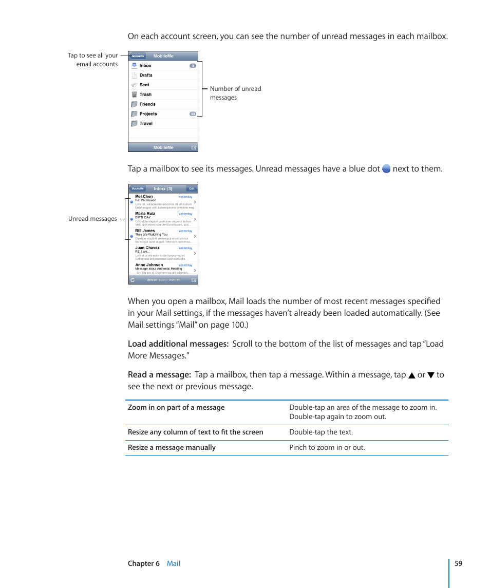 Apple iPod touch iOS 2.1 User Manual | Page 59 / 122