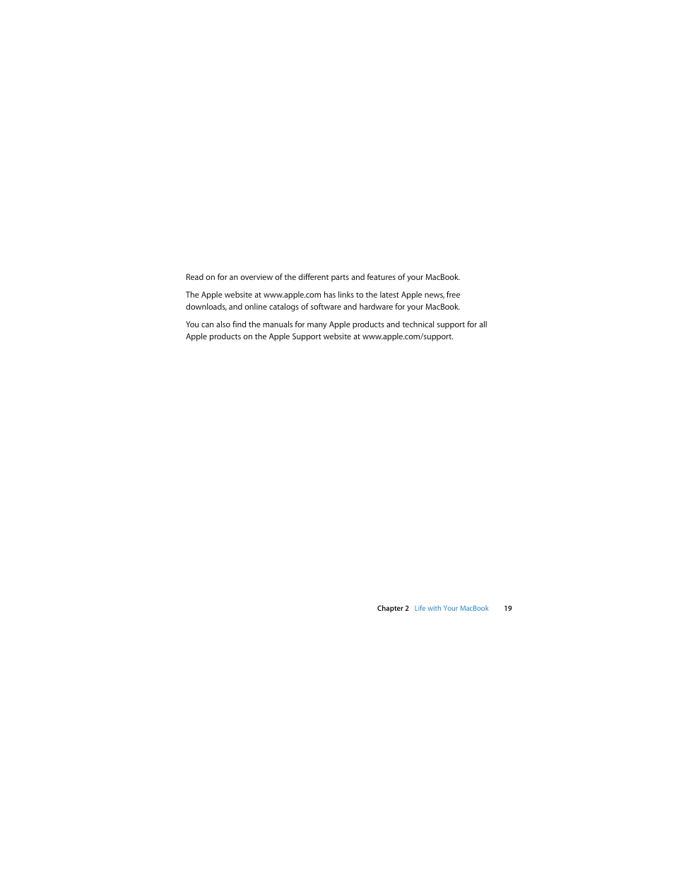 Apple MacBook (13-inch, Late 2007) User Manual | Page 19 / 80