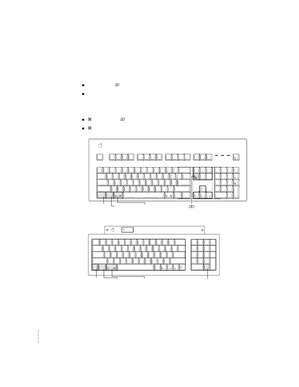 Restarting the pc in the pc environment, Control key option (alt) key command key (del) key, Chapter 4 | Apple Power Macintosh 7300 series - PC Compatibility Card User Manual | Page 64 / 187