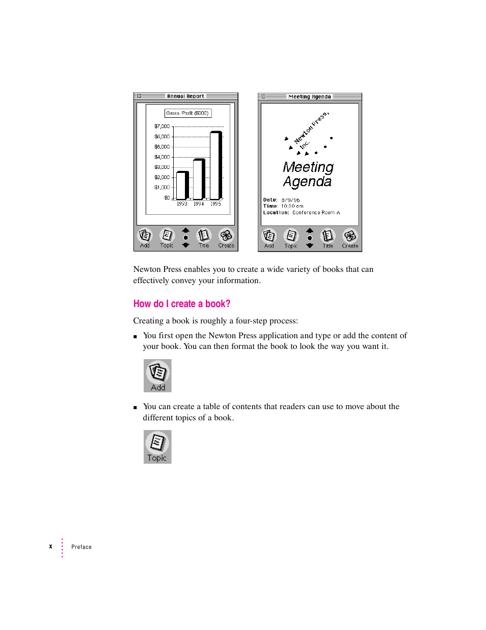 How do i create a book | Apple Newton Press (Macintosh) User Manual | Page 101 / 103