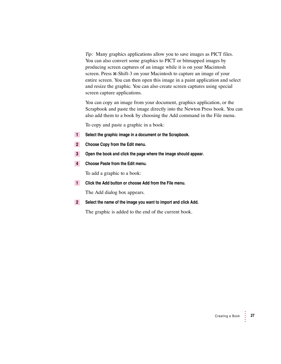 Apple Newton Press (Macintosh) User Manual | Page 27 / 103