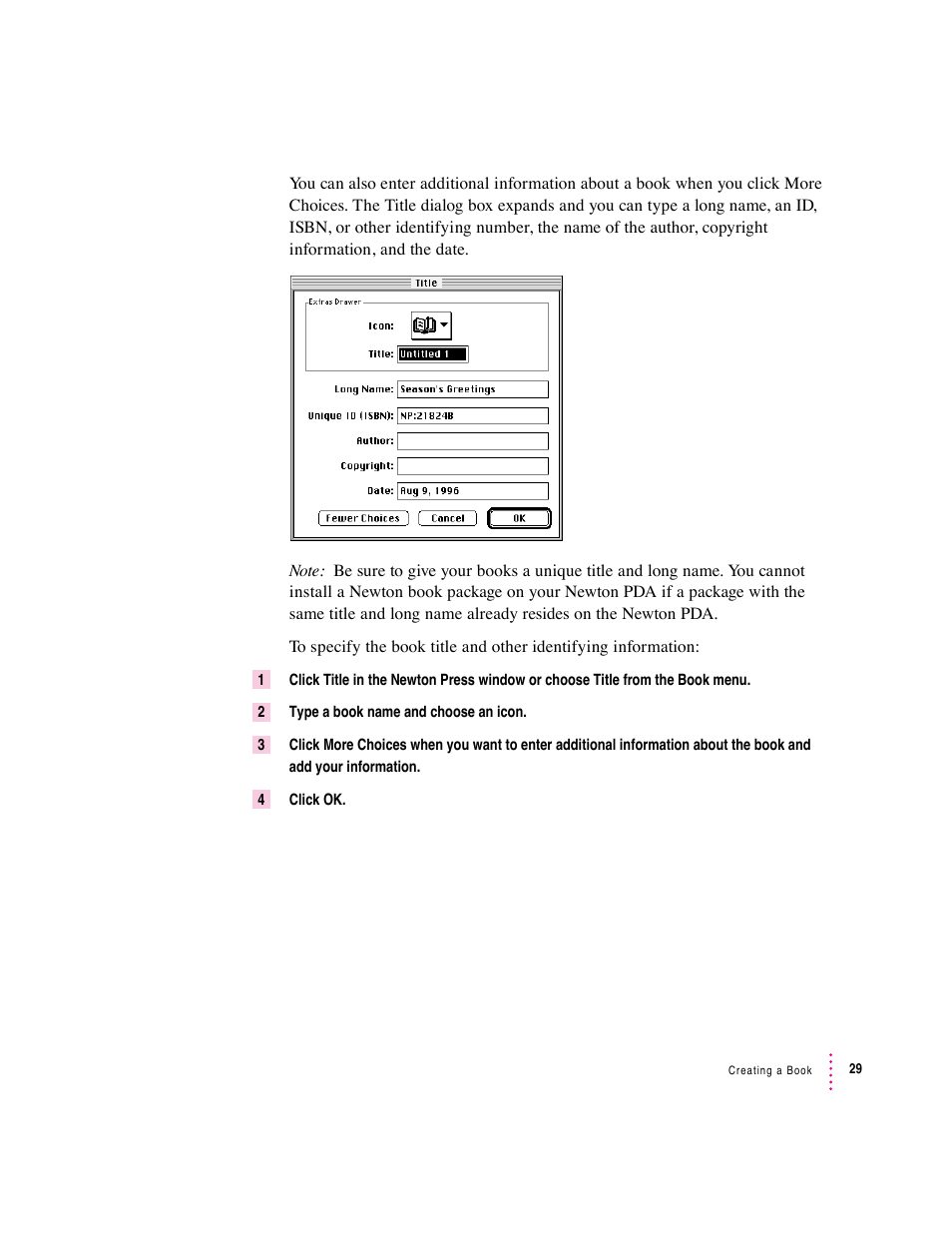 Apple Newton Press (Macintosh) User Manual | Page 29 / 103