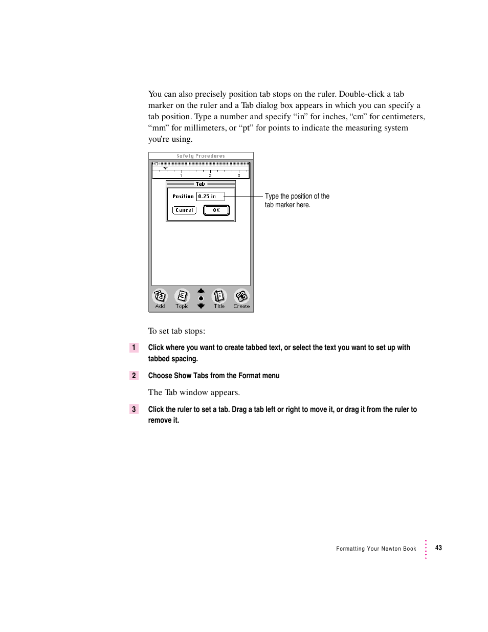 Apple Newton Press (Macintosh) User Manual | Page 43 / 103