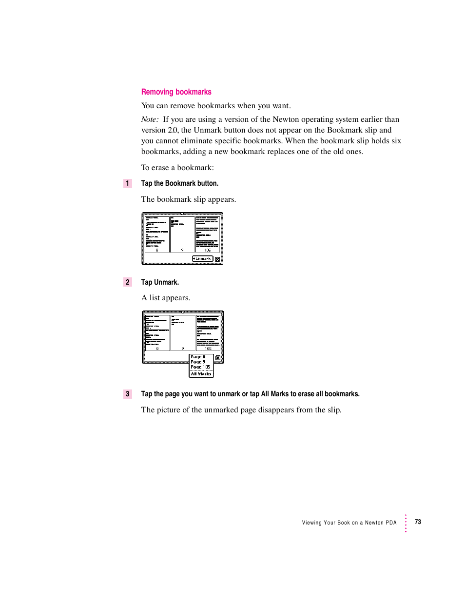 Apple Newton Press (Macintosh) User Manual | Page 73 / 103