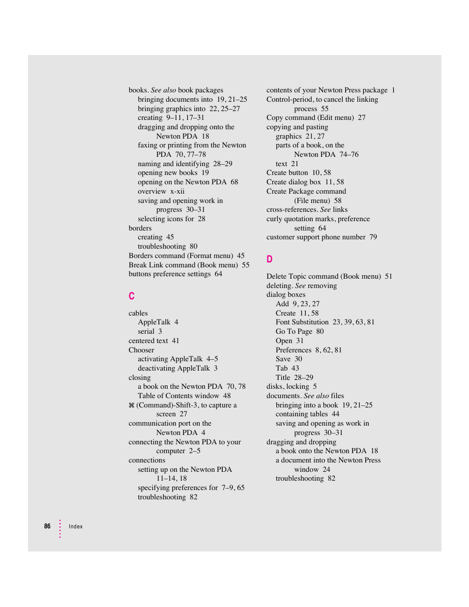 Apple Newton Press (Macintosh) User Manual | Page 86 / 103