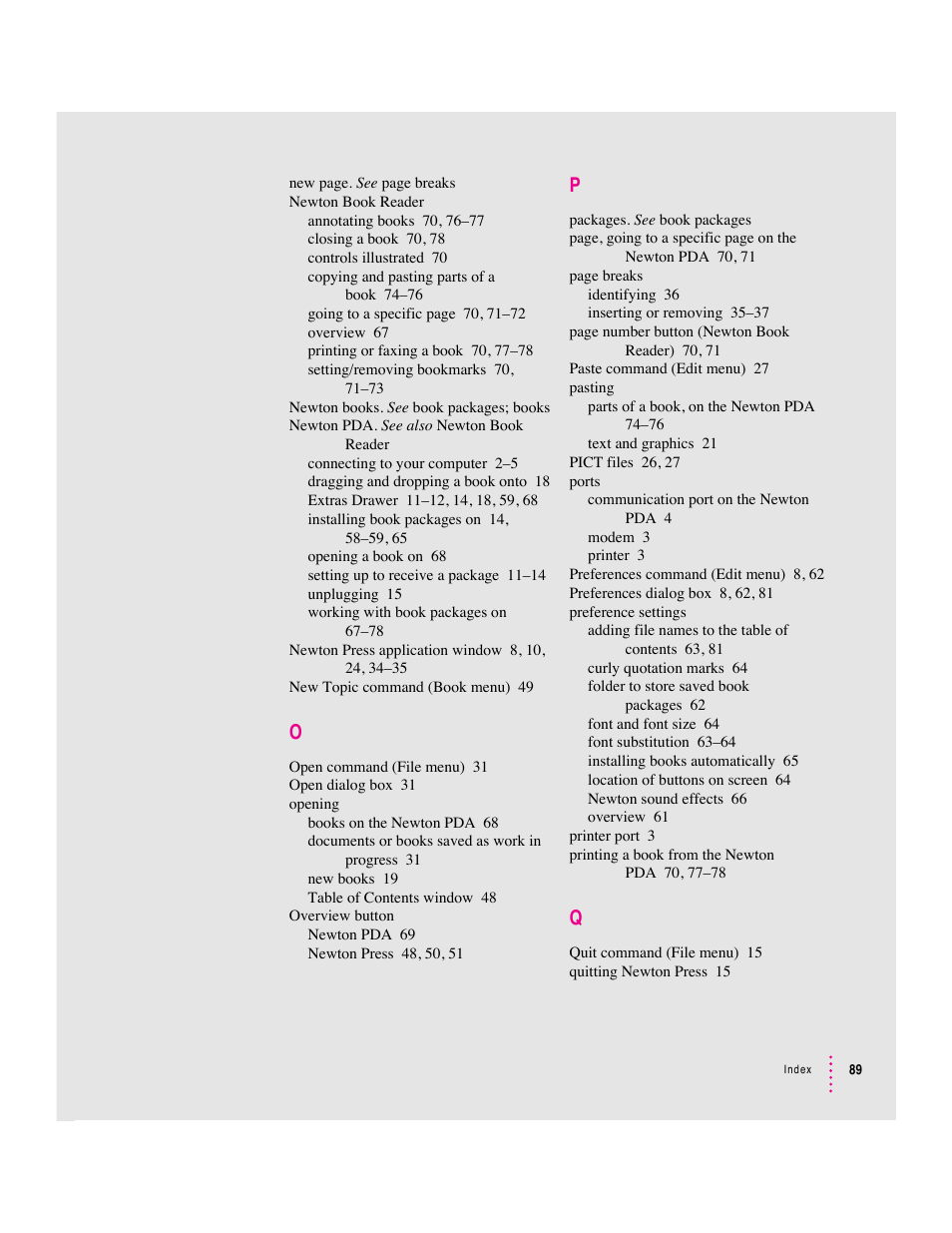 Apple Newton Press (Macintosh) User Manual | Page 89 / 103