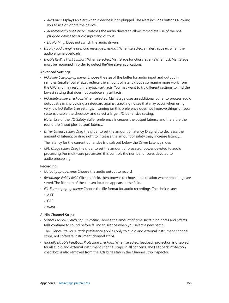 Apple MainStage 3 User Manual | Page 150 / 158