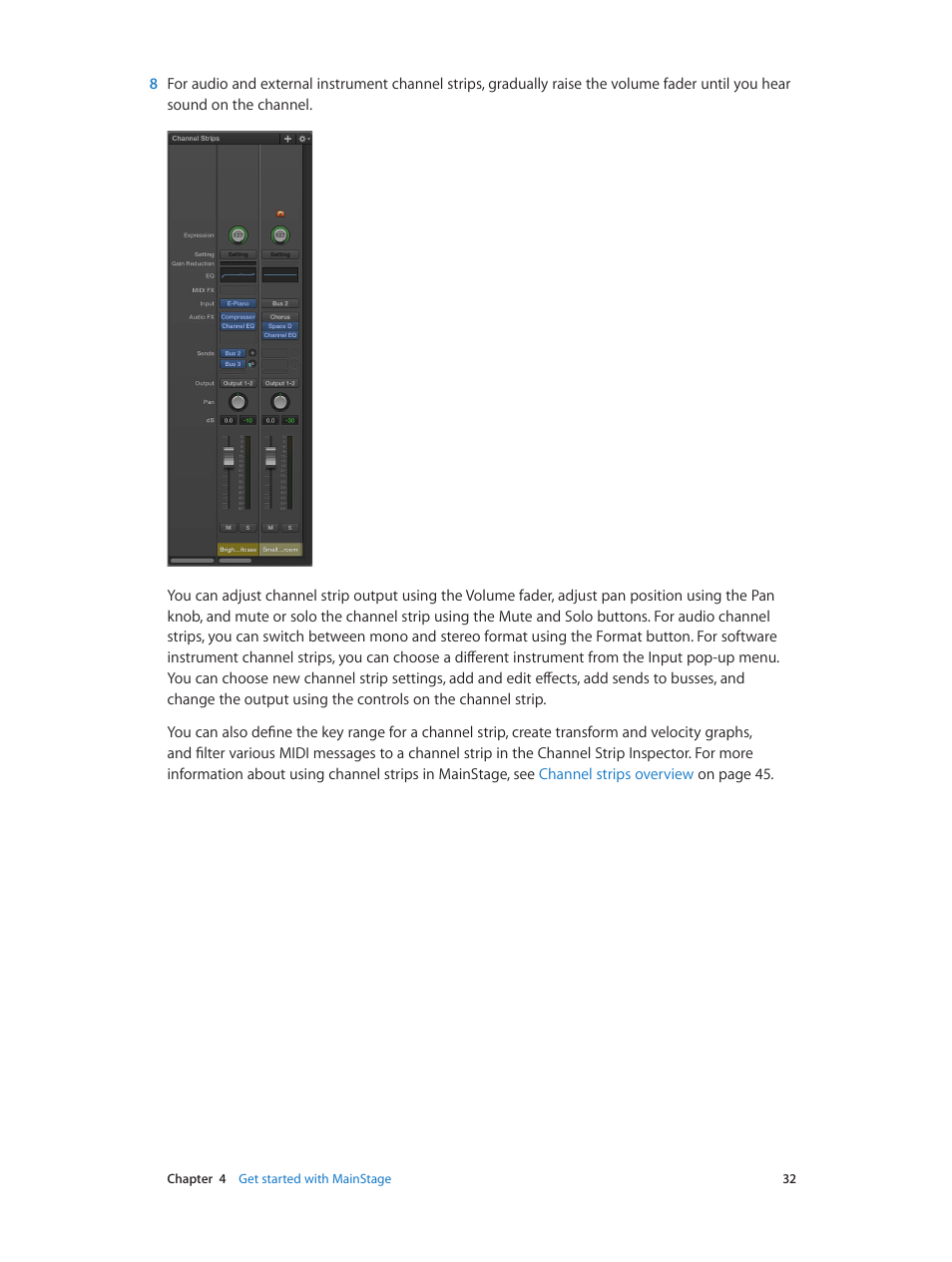 Apple MainStage 3 User Manual | Page 32 / 158