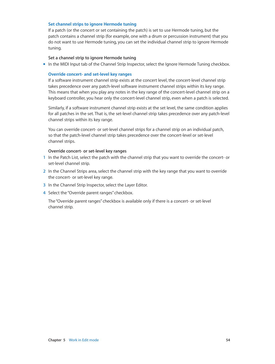 Apple MainStage 3 User Manual | Page 54 / 158