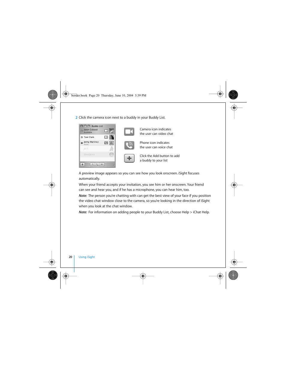 Apple iSight User Manual | Page 20 / 32