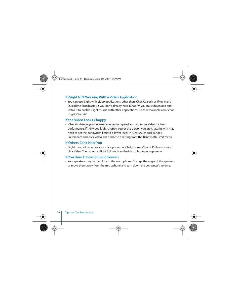 Apple iSight User Manual | Page 24 / 32