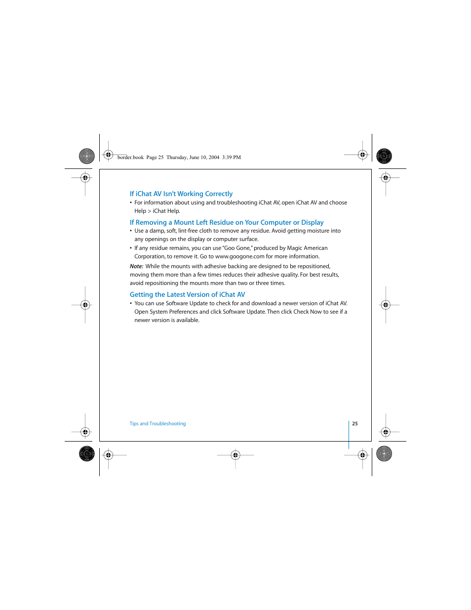 Apple iSight User Manual | Page 25 / 32