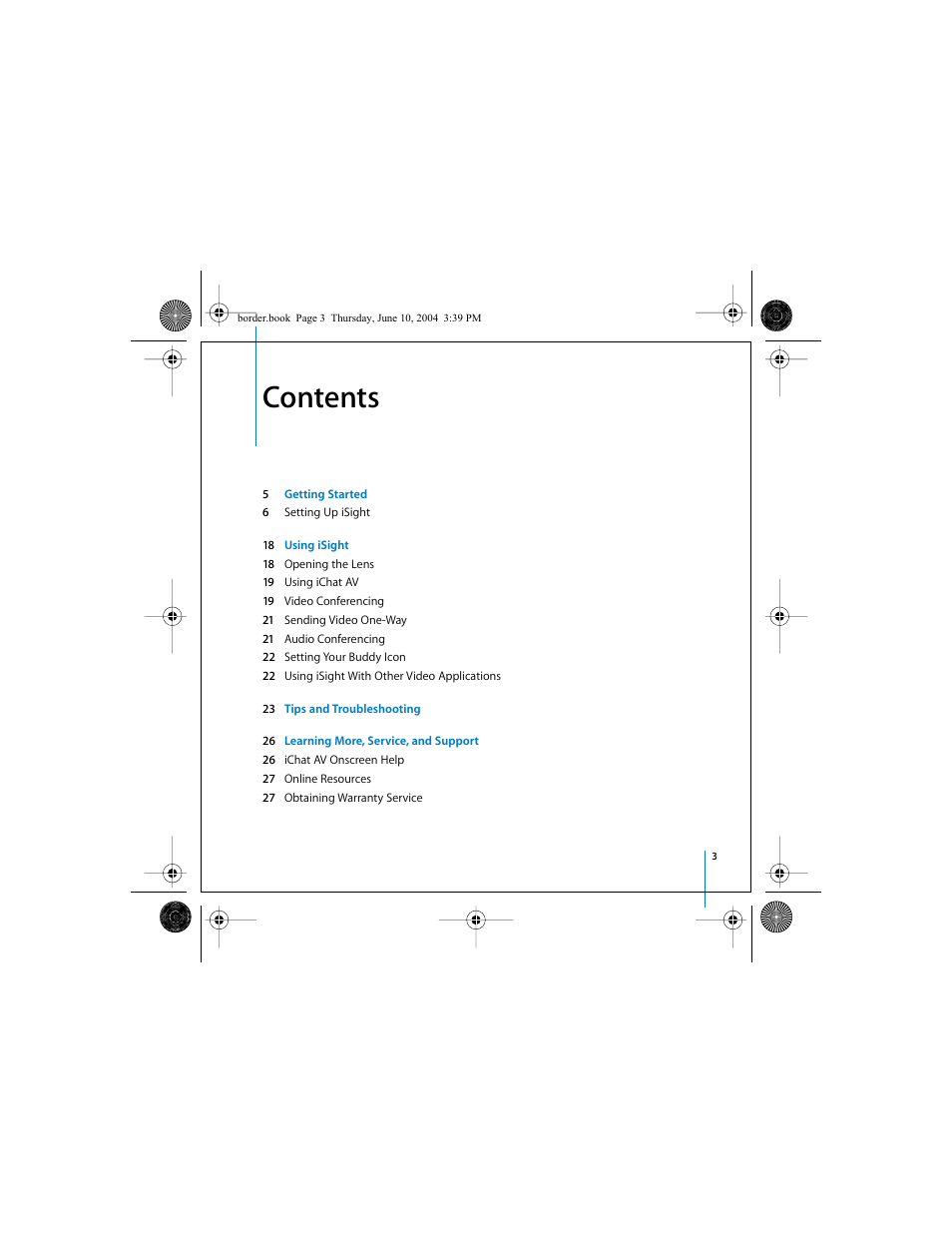 Apple iSight User Manual | Page 3 / 32