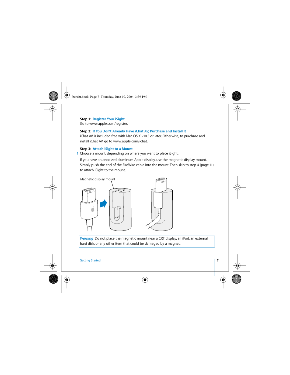 Apple iSight User Manual | Page 7 / 32