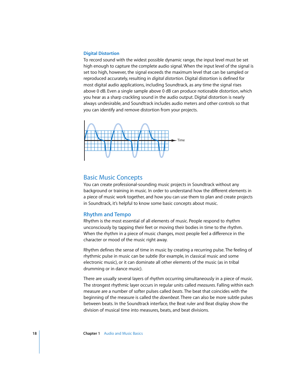 Basic music concepts, Rhythm and tempo | Apple Soundtrack User Manual | Page 18 / 209