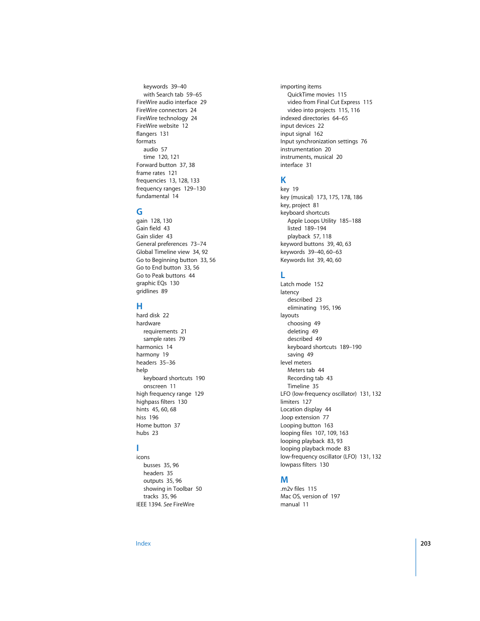 Apple Soundtrack User Manual | Page 203 / 209