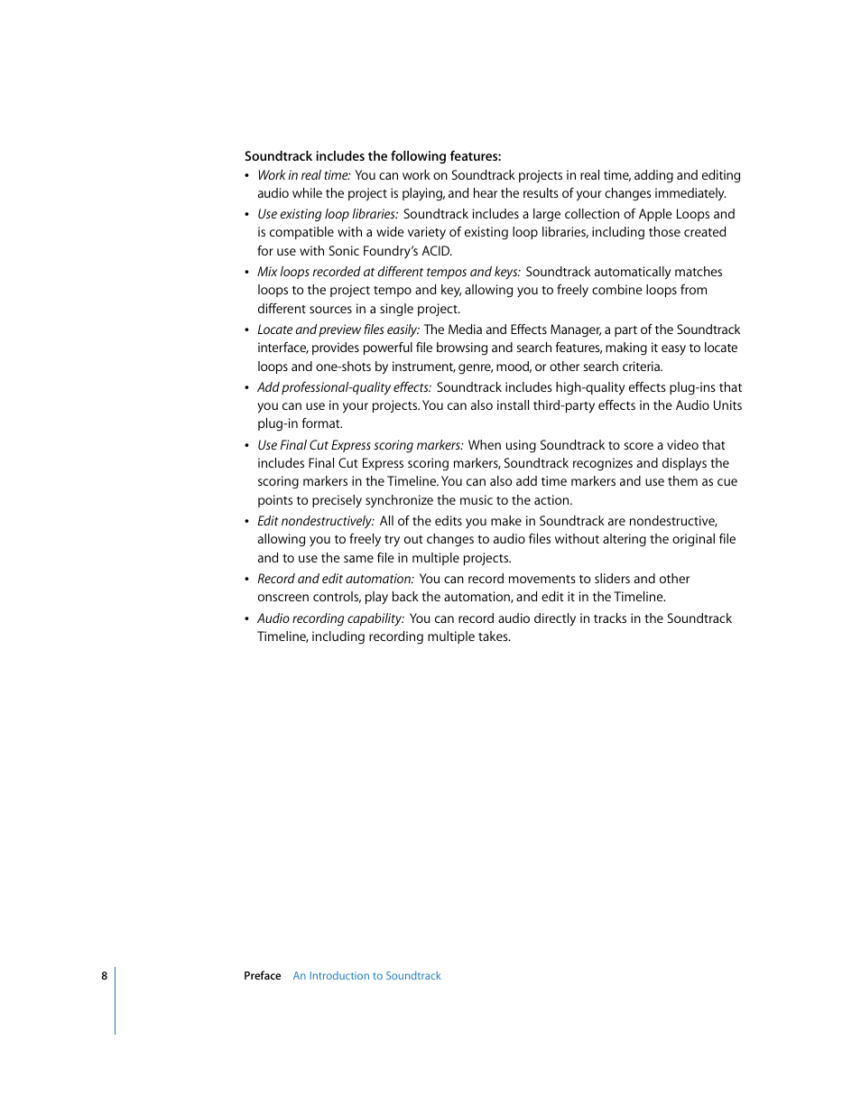 Apple Soundtrack User Manual | Page 8 / 209