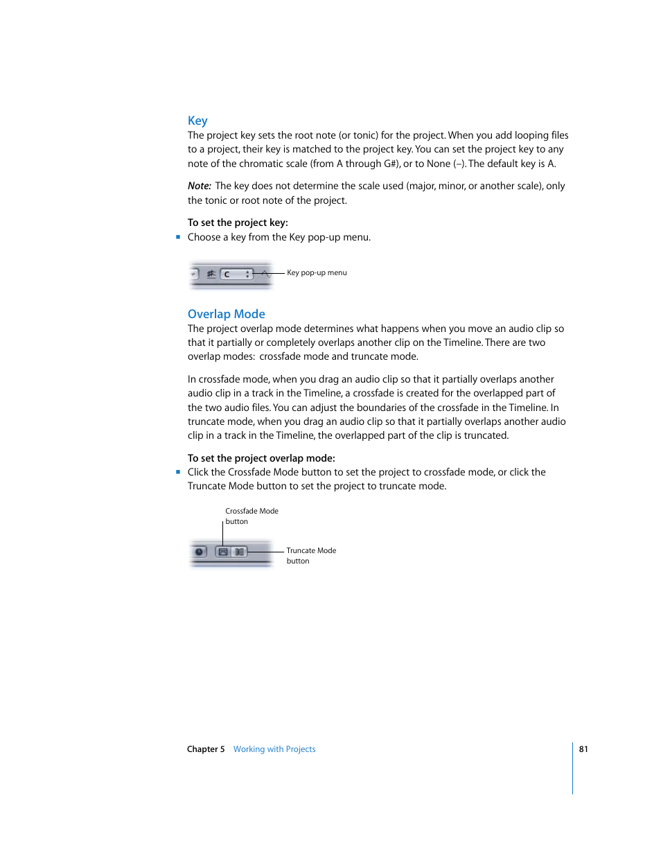 Overlap mode | Apple Soundtrack User Manual | Page 81 / 209