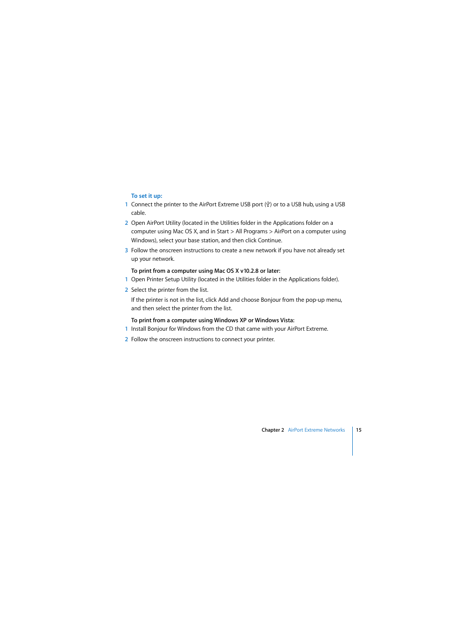 Apple AirPort Extreme 802.11n (2nd Generation) User Manual | Page 15 / 40