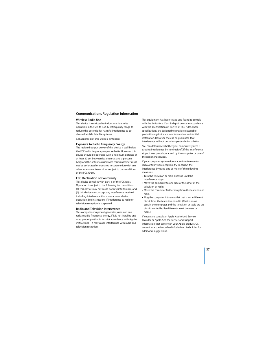 Apple AirPort Extreme 802.11n (2nd Generation) User Manual | Page 37 / 40
