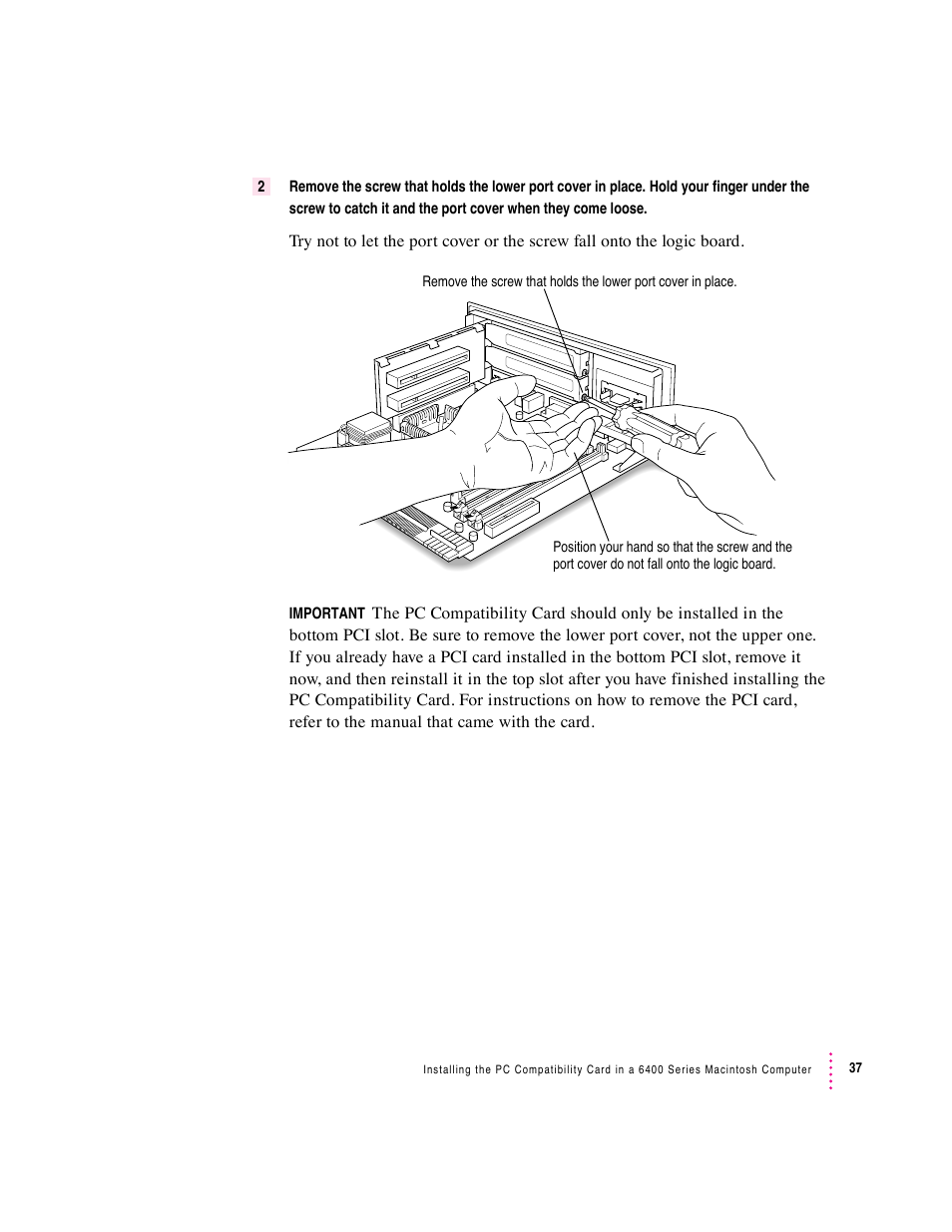 Apple PC Compatibility Card (Installation) User Manual | Page 37 / 85