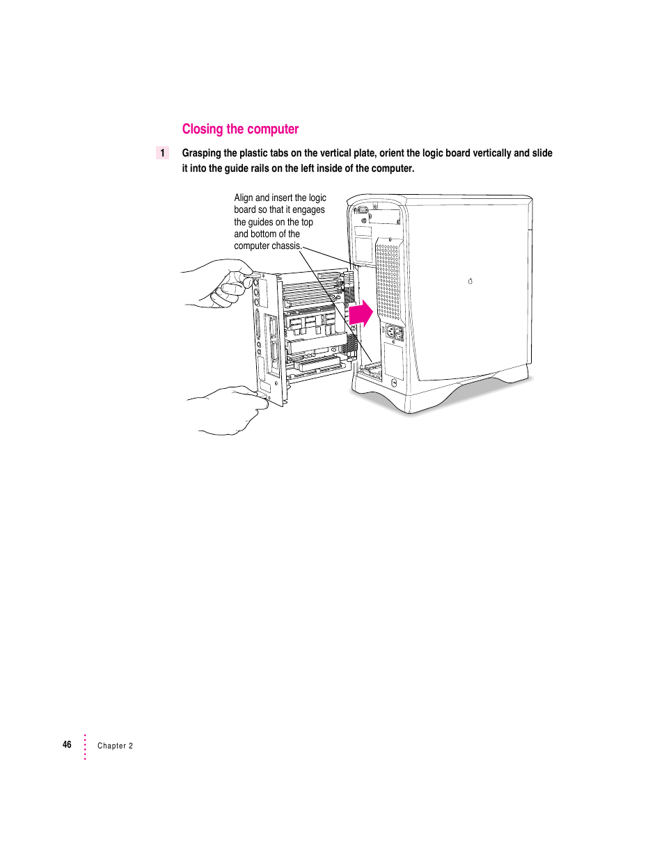 Closing the computer | Apple PC Compatibility Card (Installation) User Manual | Page 46 / 85