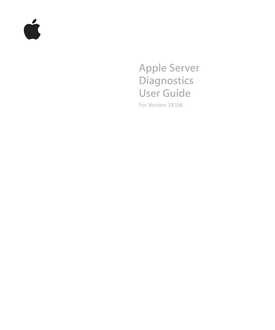 Apple Server Diagnostics User Manual | 54 pages