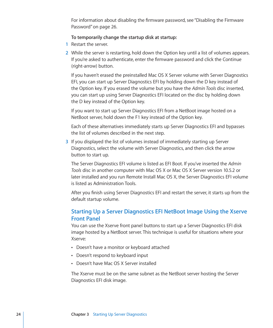 Apple Server Diagnostics User Manual | Page 24 / 54