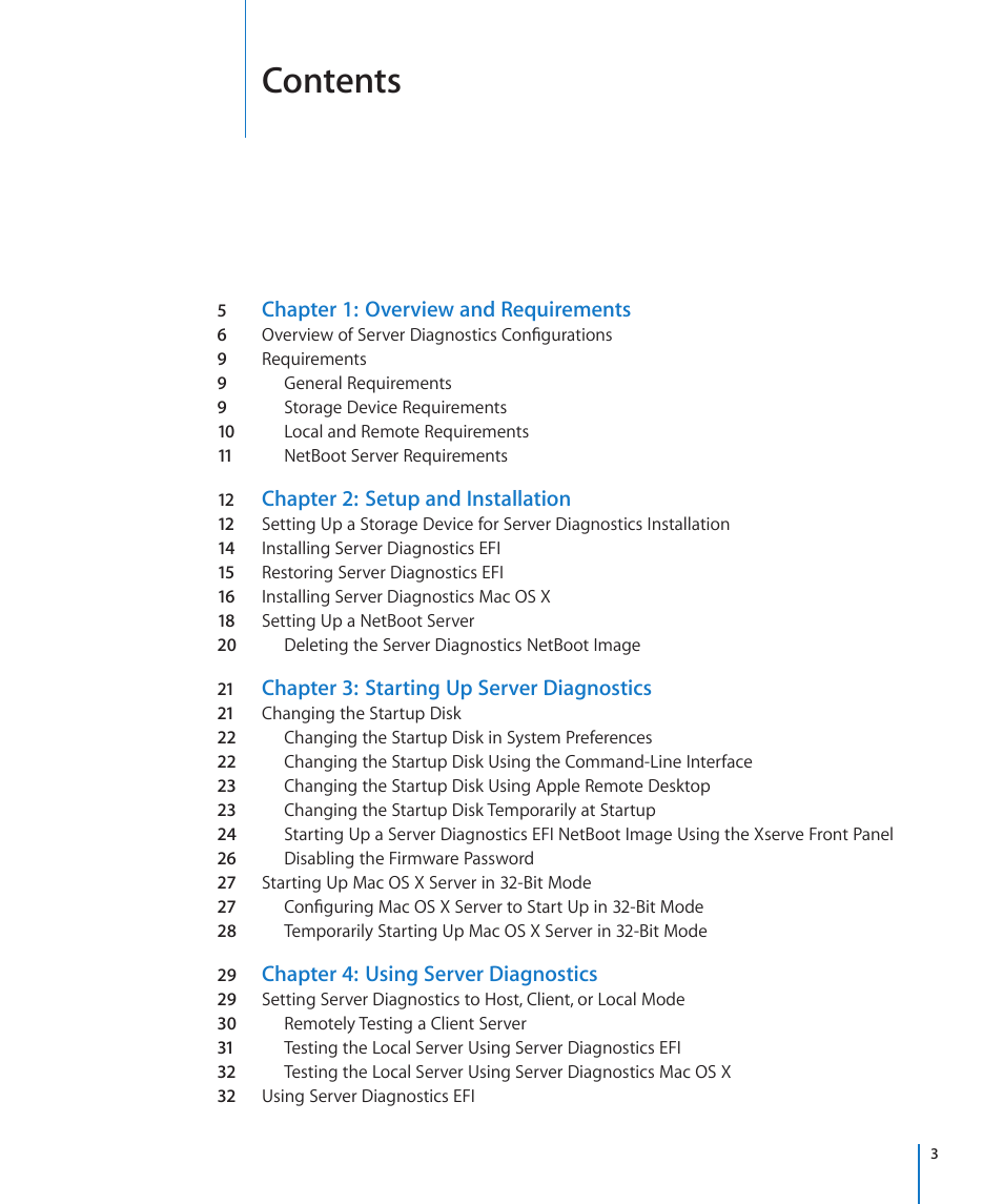 Apple Server Diagnostics User Manual | Page 3 / 54