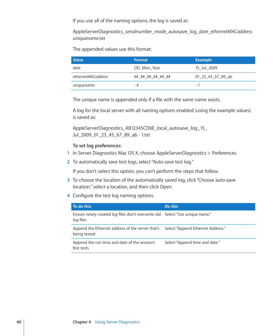 Apple Server Diagnostics User Manual | Page 40 / 54