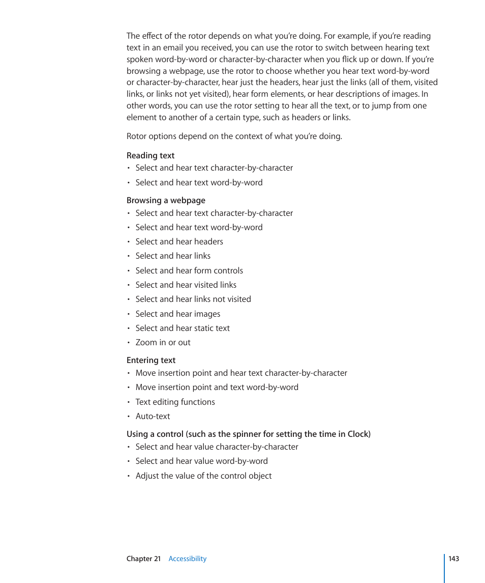Apple iPod touch iOS 3.1 User Manual | Page 143 / 169