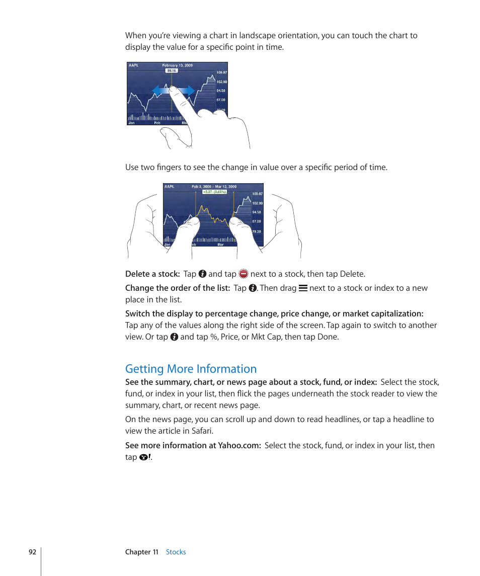 Getting more information, 92 getting more information | Apple iPod touch iOS 3.1 User Manual | Page 92 / 169
