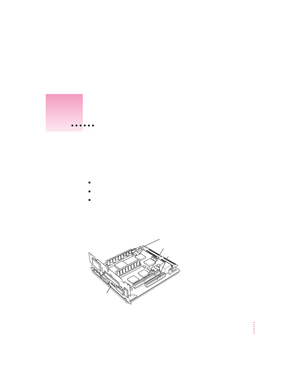 Appendix b installing an expansion card | Apple Power Macintosh 6200 Series User Manual | Page 99 / 121