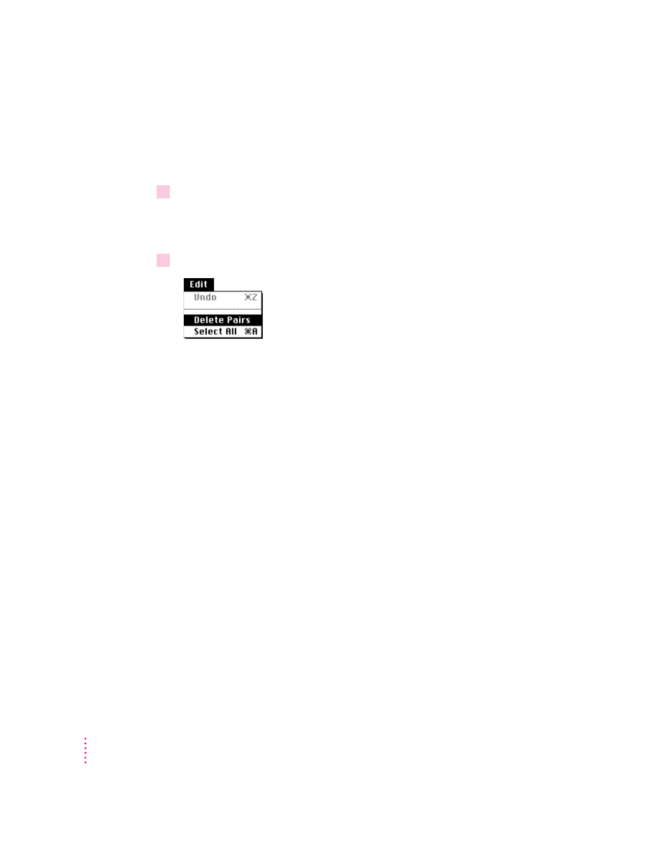 Deleting a linked pair | Apple Macintosh PowerBook 150 User Manual | Page 130 / 164