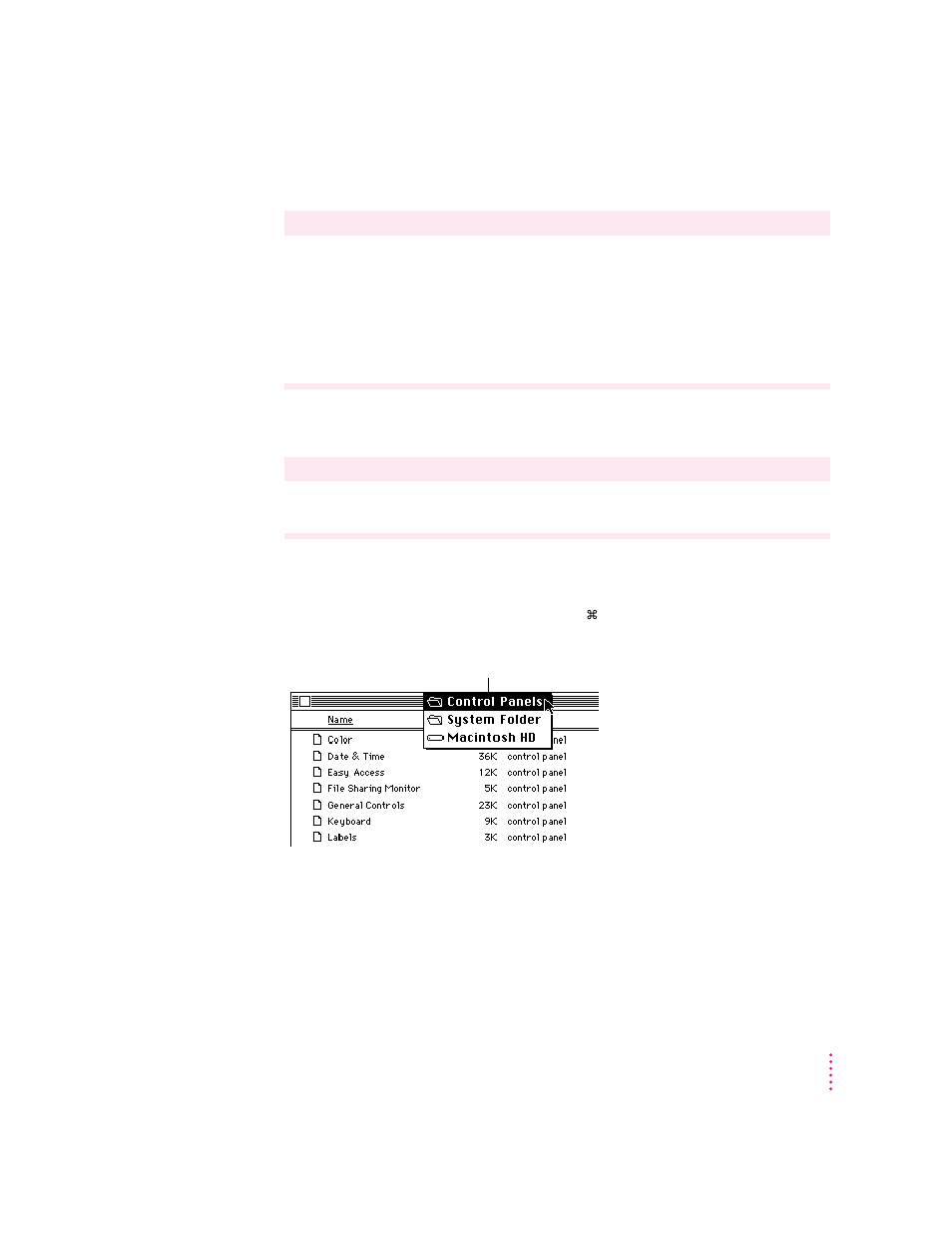 Viewing the contents of a window, Making a window active, Opening higher level folders or disks | Apple Macintosh PowerBook 150 User Manual | Page 52 / 164