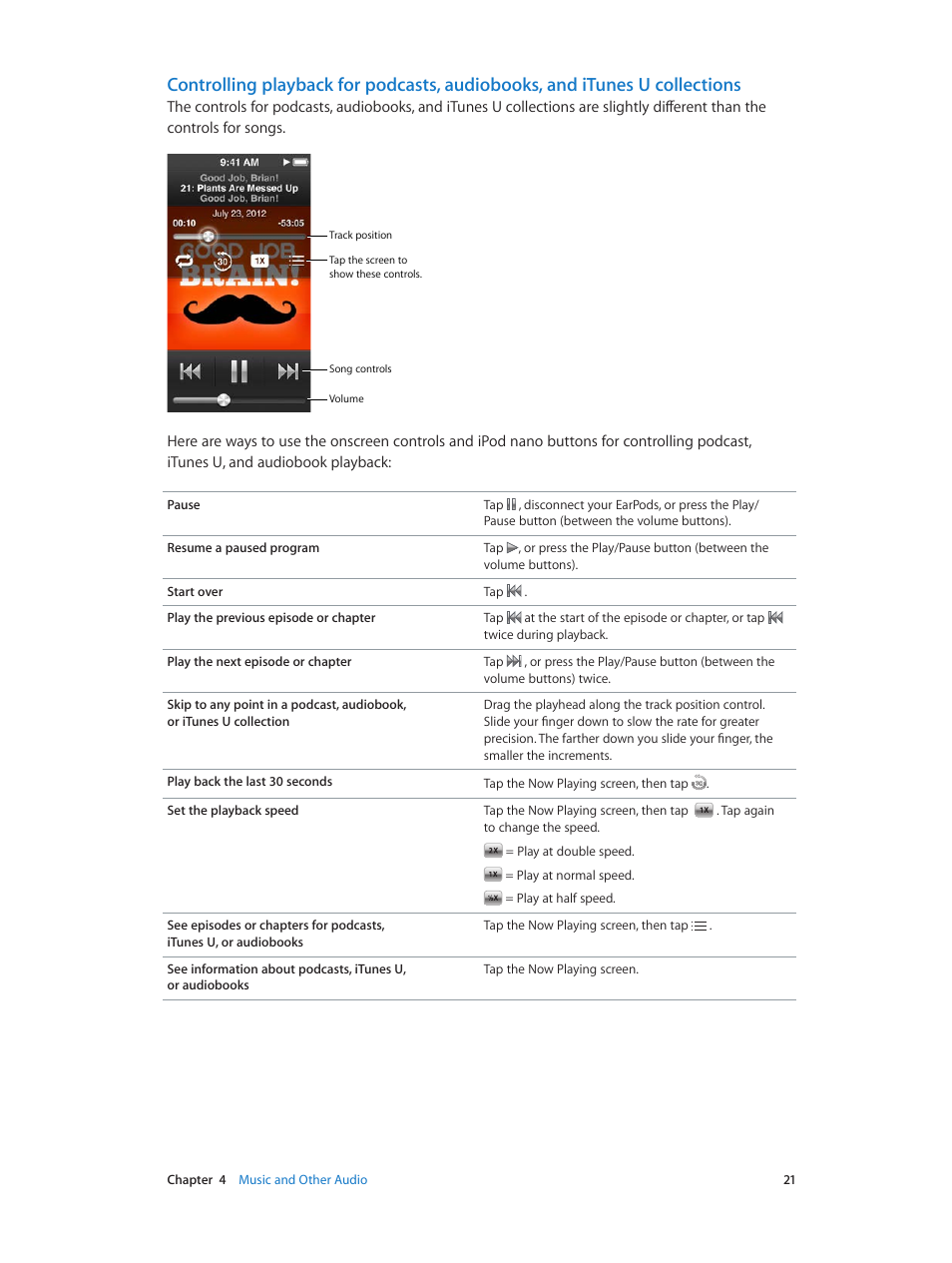 Apple iPod nano (7th generation) User Manual | Page 21 / 68