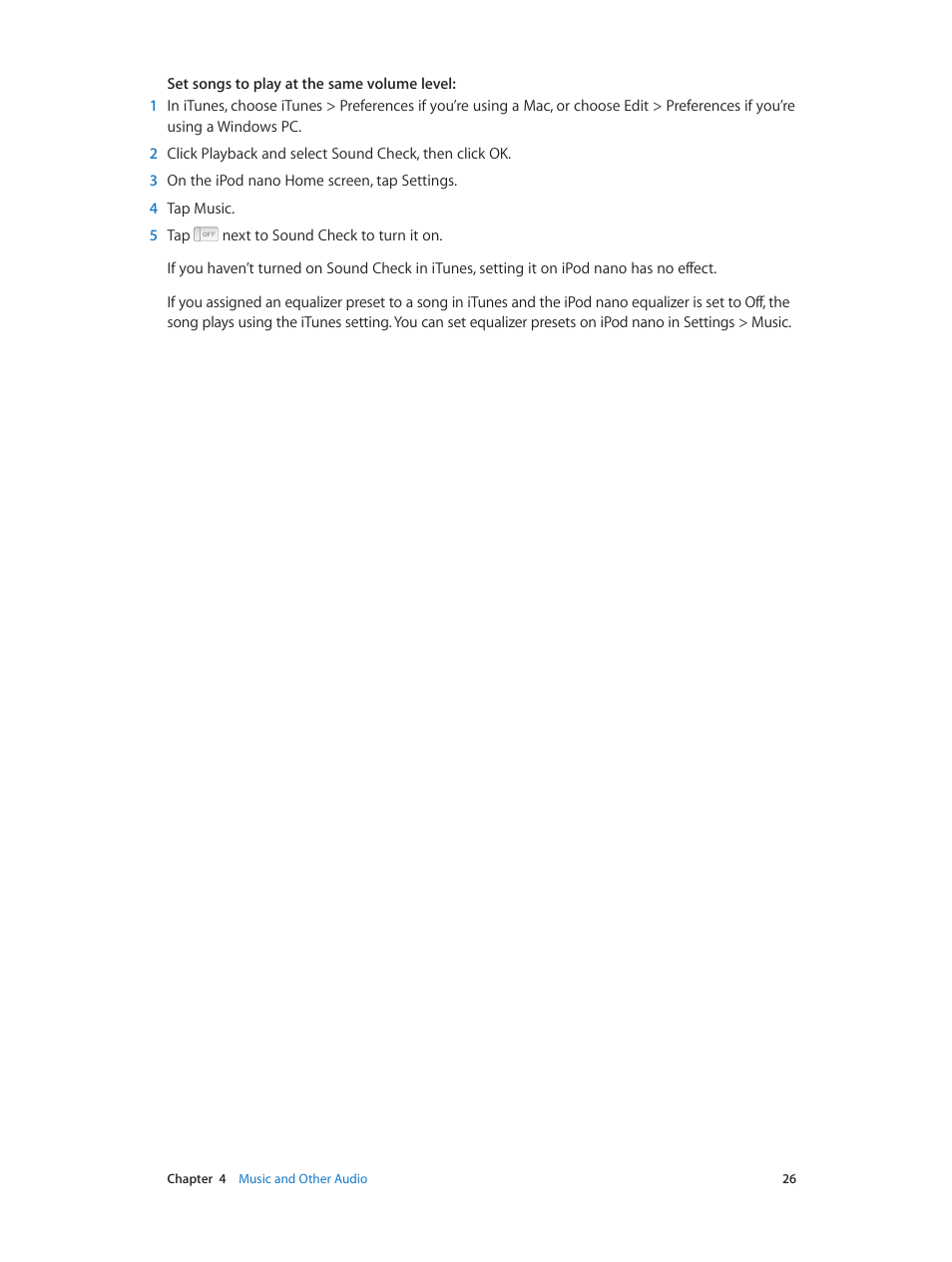 Apple iPod nano (7th generation) User Manual | Page 26 / 68