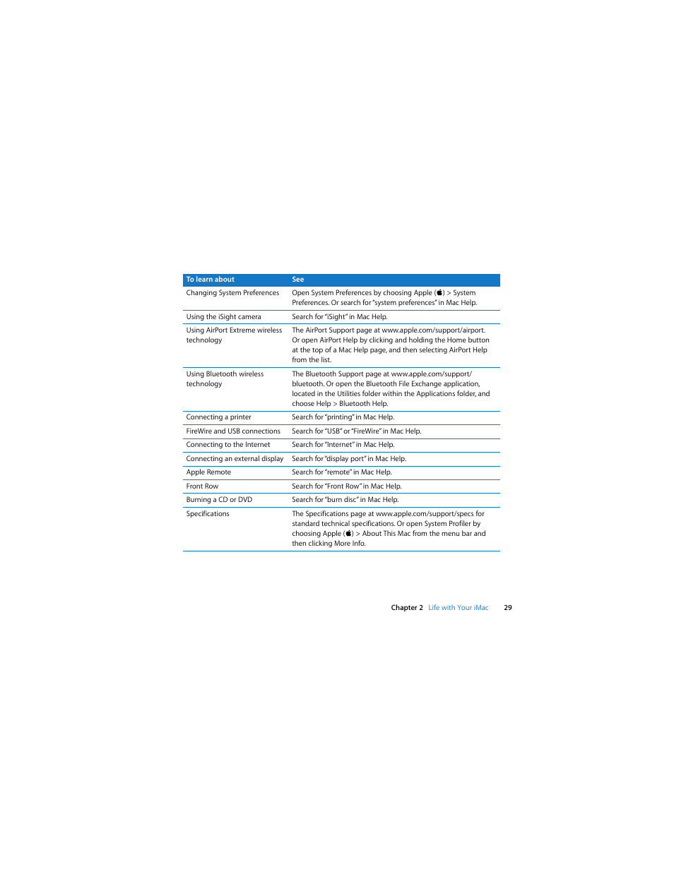 Apple Intel-based iMac (Mid 2007) User Manual | Page 29 / 76