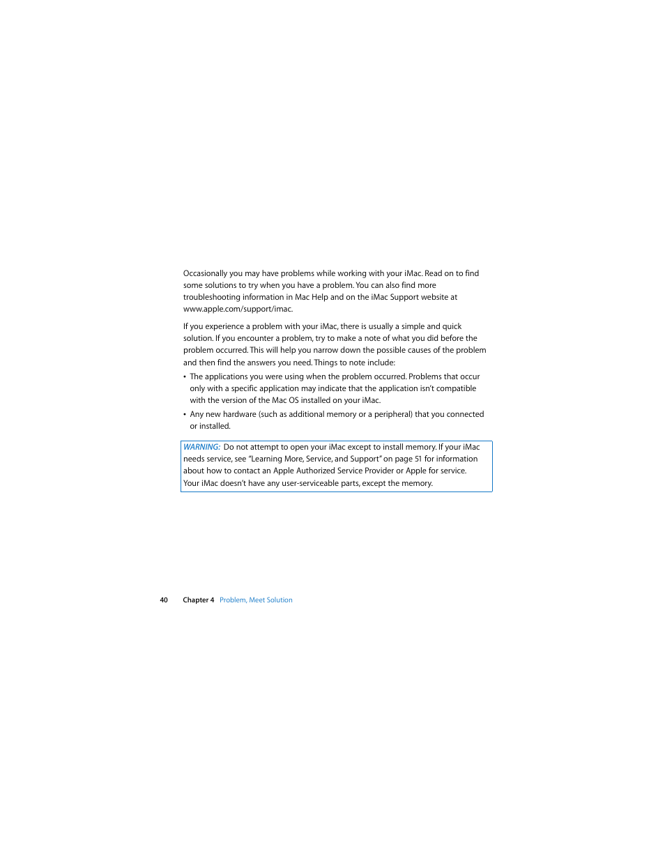 Apple Intel-based iMac (Mid 2007) User Manual | Page 40 / 76