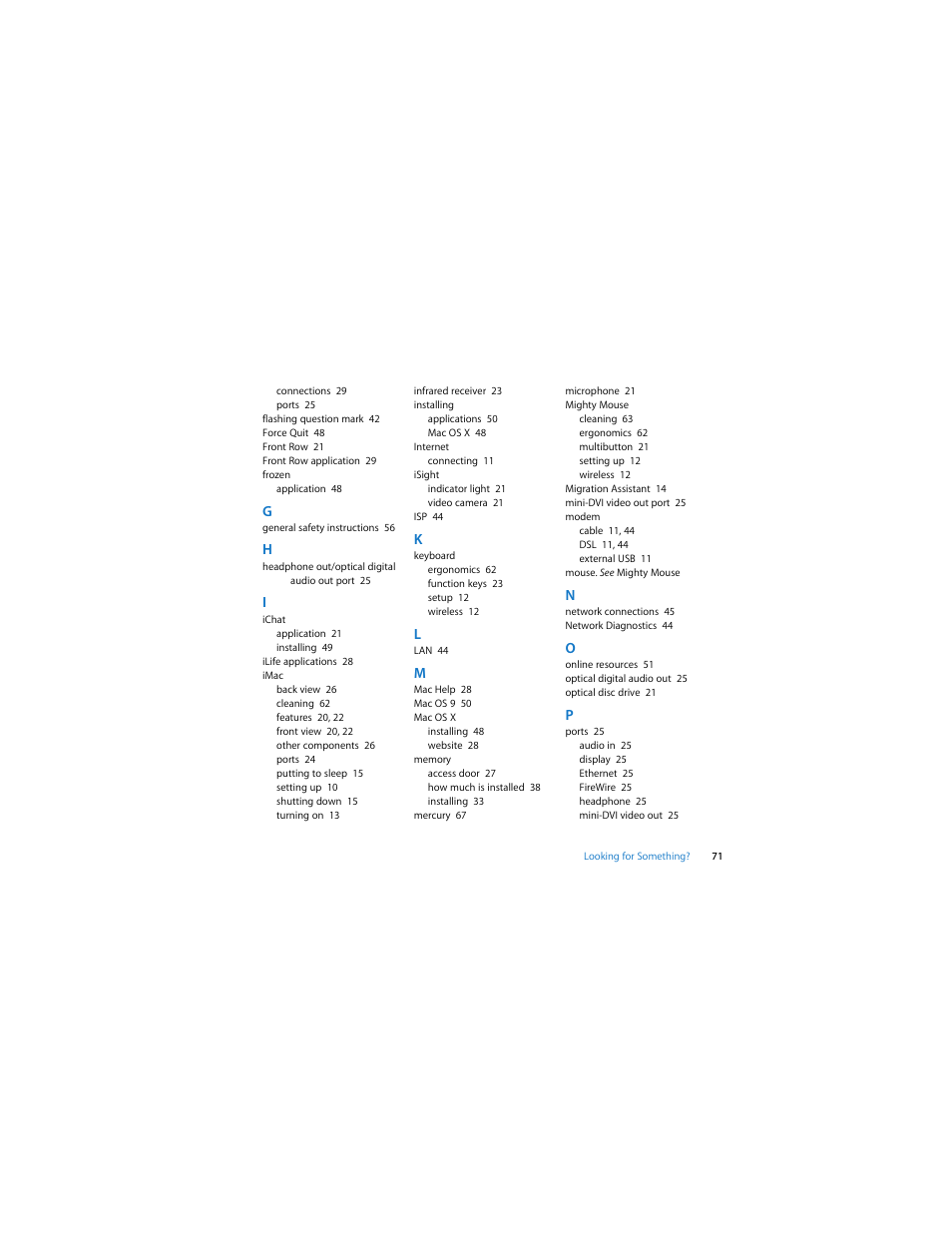 Apple Intel-based iMac (Mid 2007) User Manual | Page 71 / 76