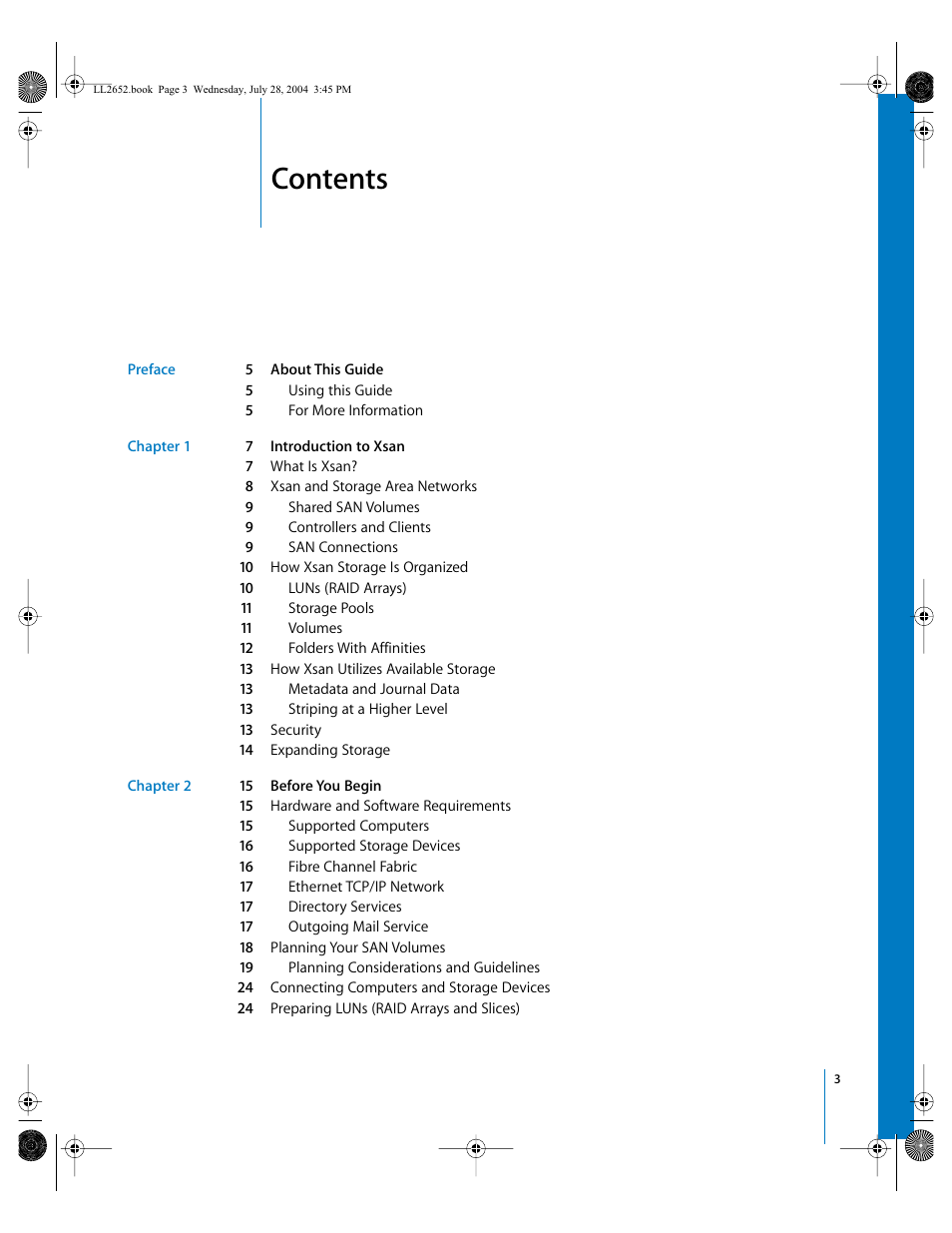 Apple Xsan 1.0 User Manual | Page 3 / 43