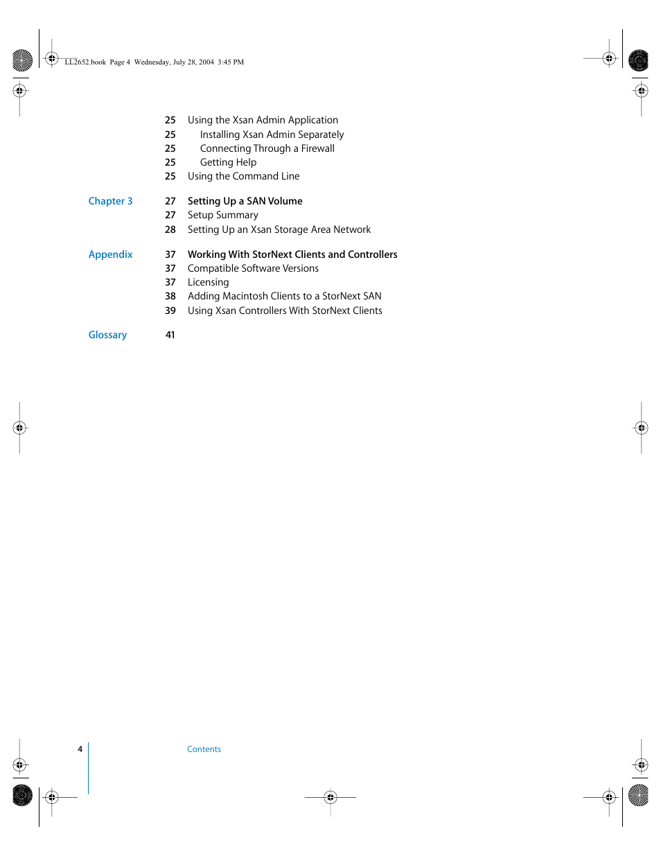 Apple Xsan 1.0 User Manual | Page 4 / 43