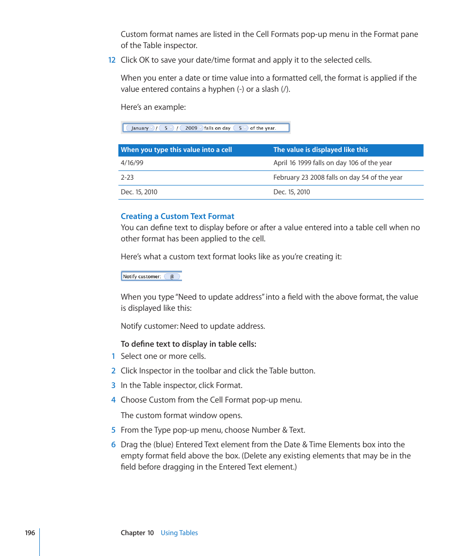 Creating a custom text format | Apple Keynote '09 User Manual | Page 196 / 247