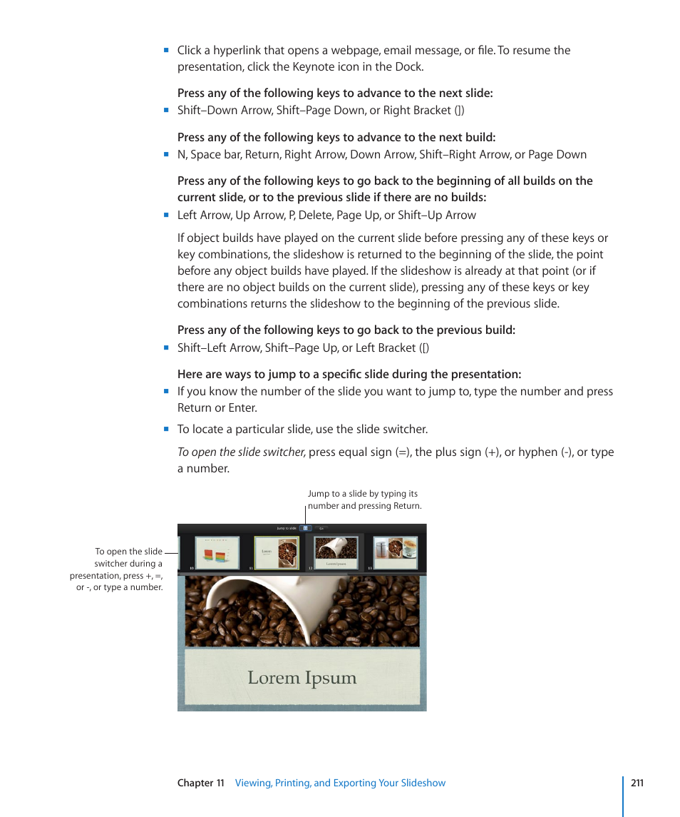 Apple Keynote '09 User Manual | Page 211 / 247