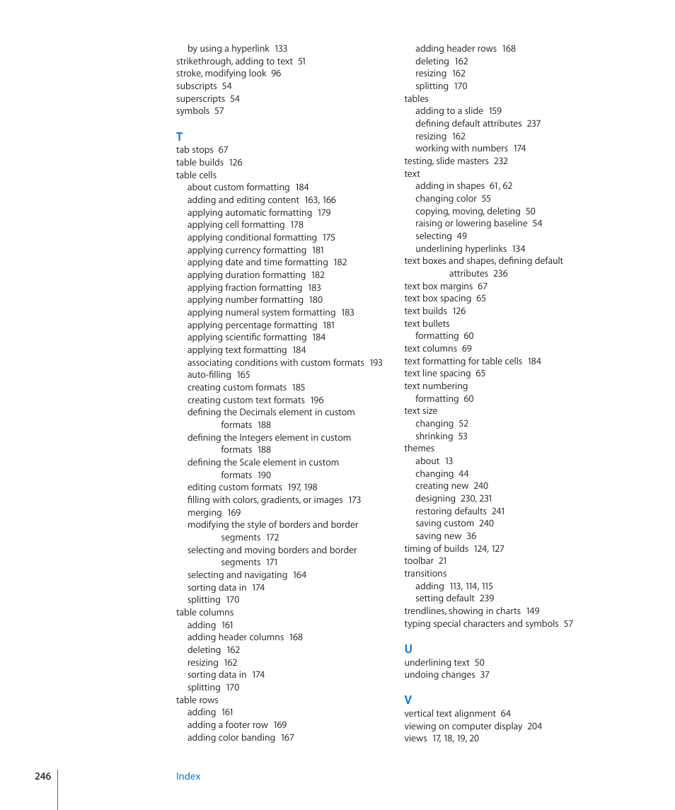 Apple Keynote '09 User Manual | Page 246 / 247