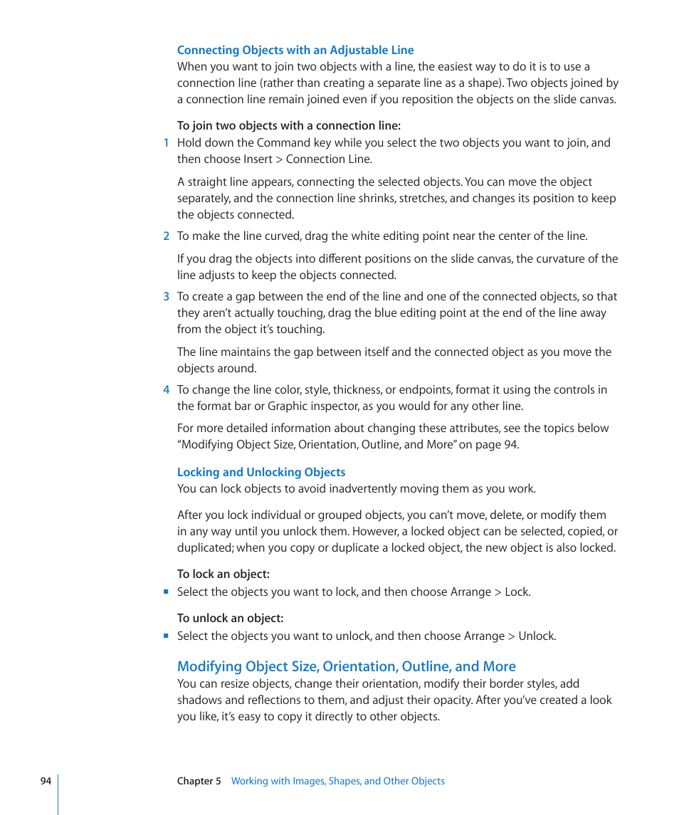 Apple Keynote '09 User Manual | Page 94 / 247