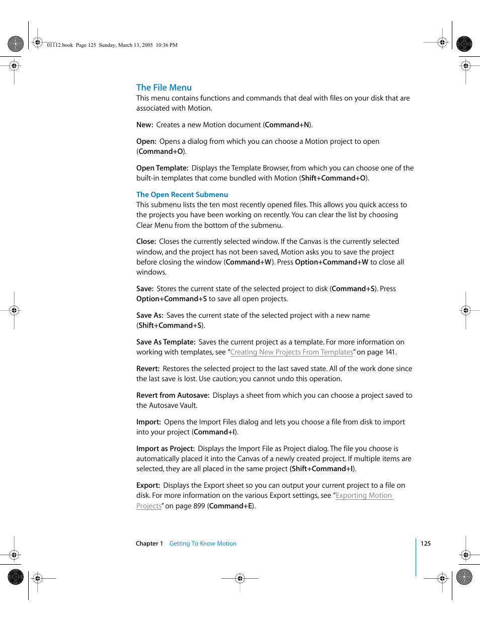 The file menu | Apple Motion 2 User Manual | Page 125 / 999