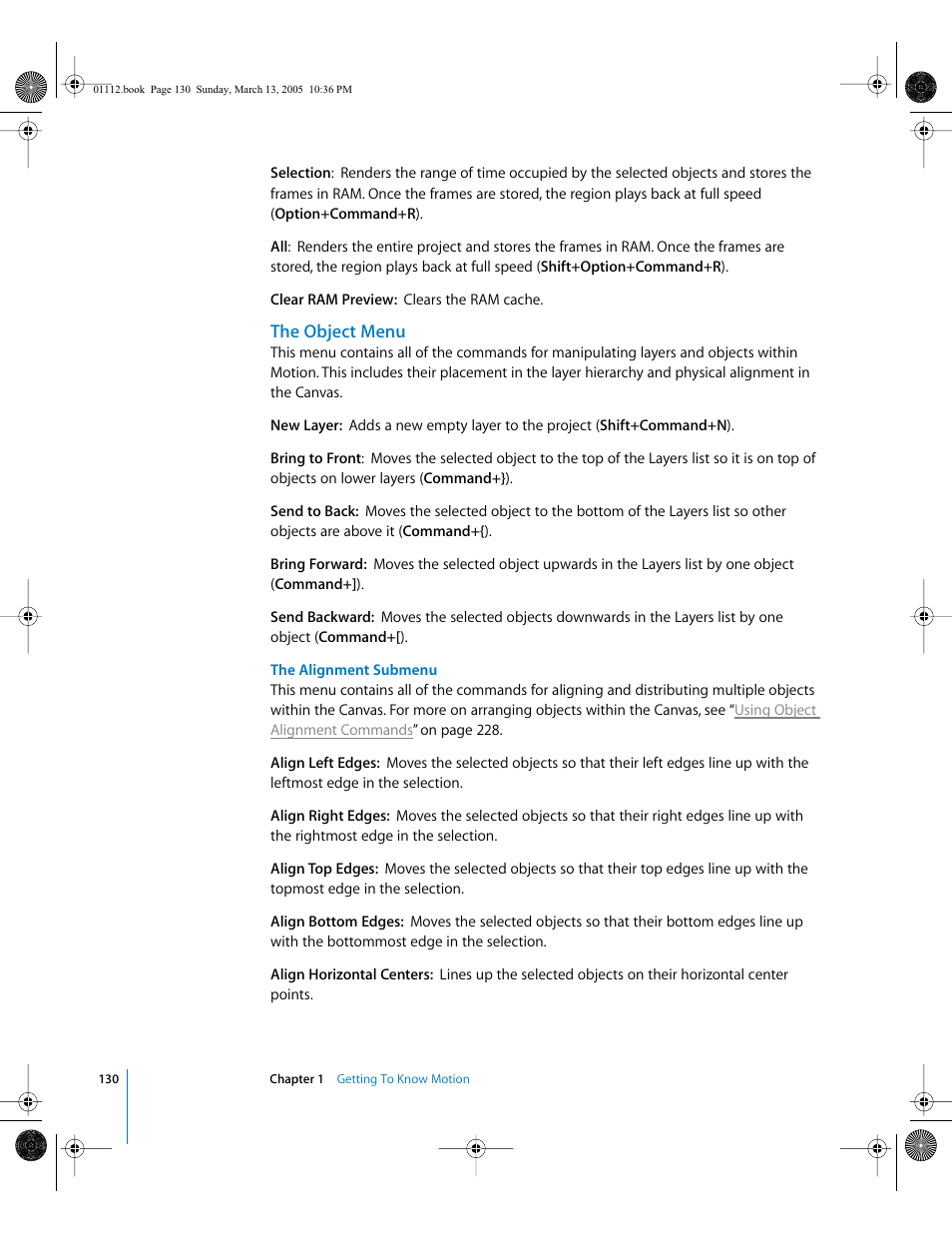 The object menu | Apple Motion 2 User Manual | Page 130 / 999